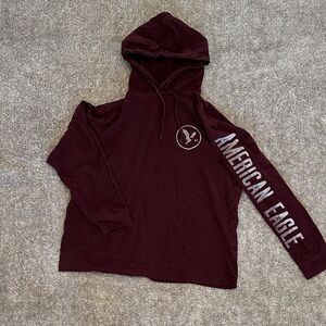 American Eagle Deep Burgundy Men’s Lightweight Hoodie